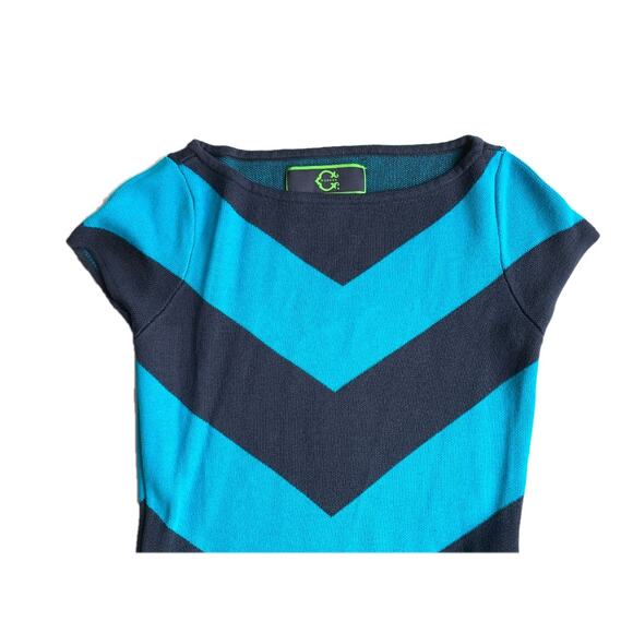 C. Wonder Boatneck Chevron Knit Sweater Dress - Picture 6 of 6